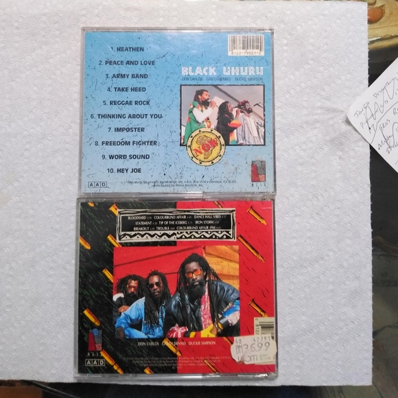 CD Combo #30, Black Uhuru Now, Iron Storm 2 CD'S, Mesa 1990, 1991 - Picture 3 of 3